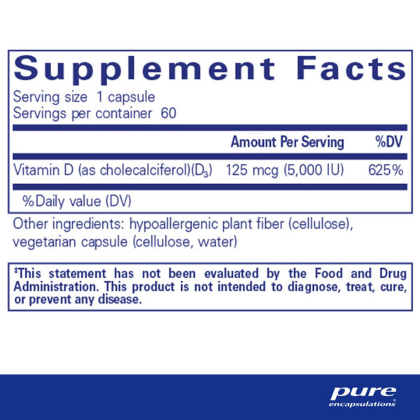 vitamin d3 pure encapsulations